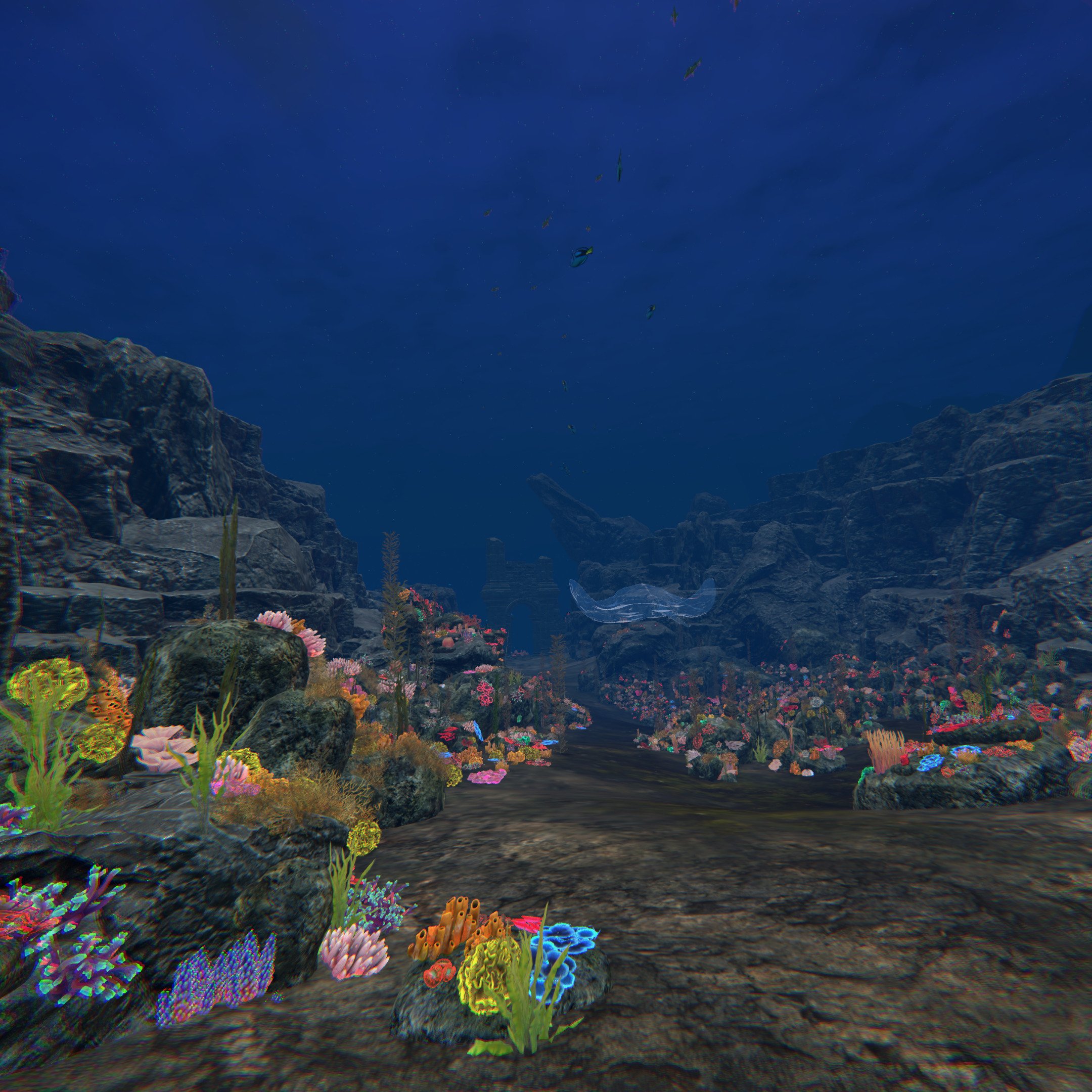 A screenshot of the underwater environment.